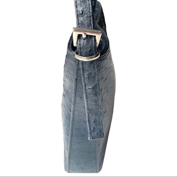 Prada Black Ostrich Leather Shoulder Bag - Picture 2 of 10